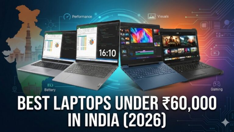 Best Laptops in India Under ₹60,000 (2026)