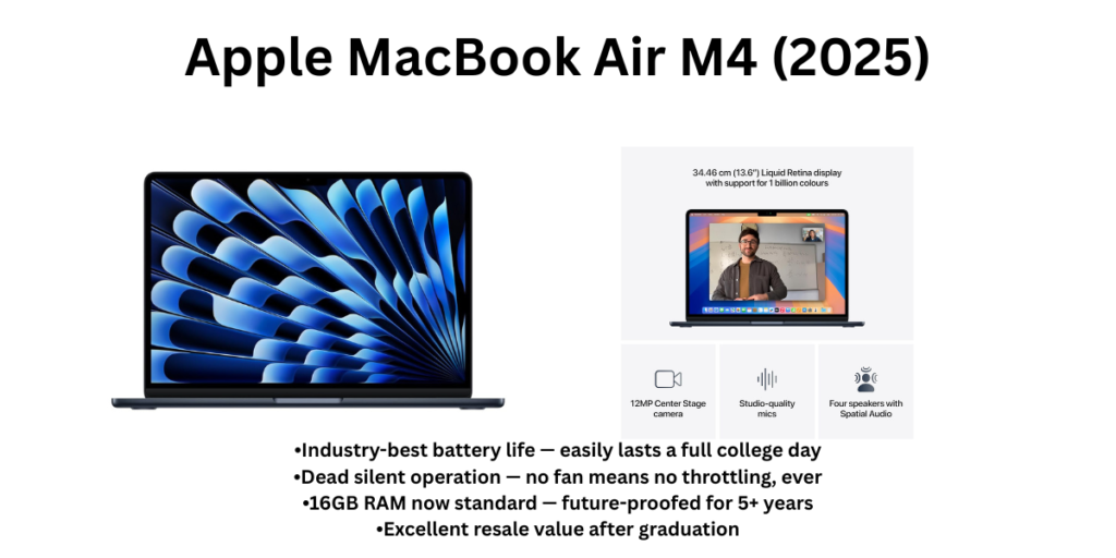 Apple MacBook Air M4 (2025) laptop for students