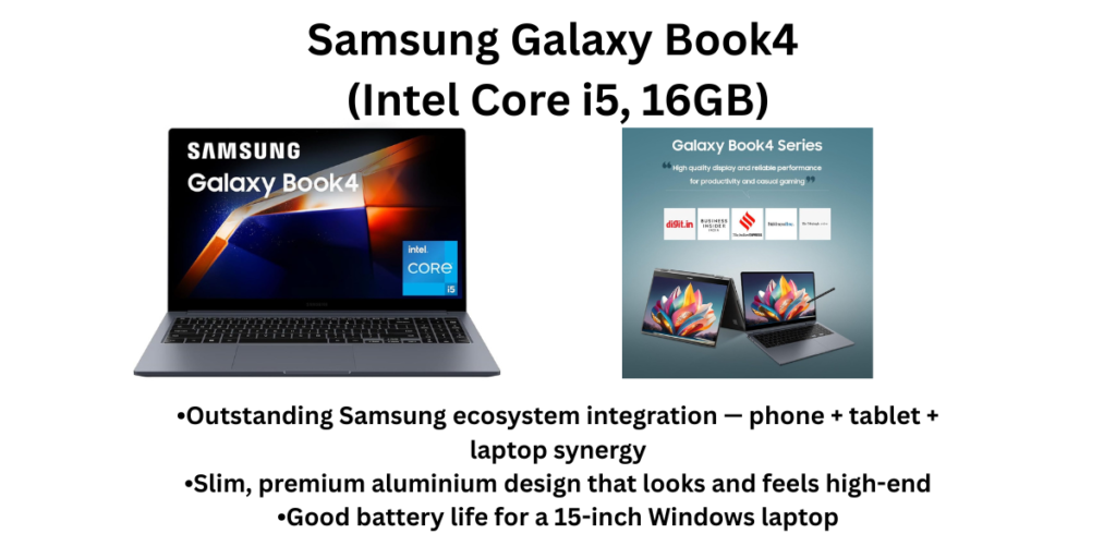 Samsung Galaxy Book4 (Intel Core i5, 16GB) for Students