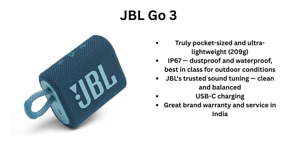 JBL Go 3 speaker