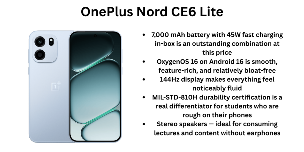 OnePlus Nord CE6 Lite pros and cons