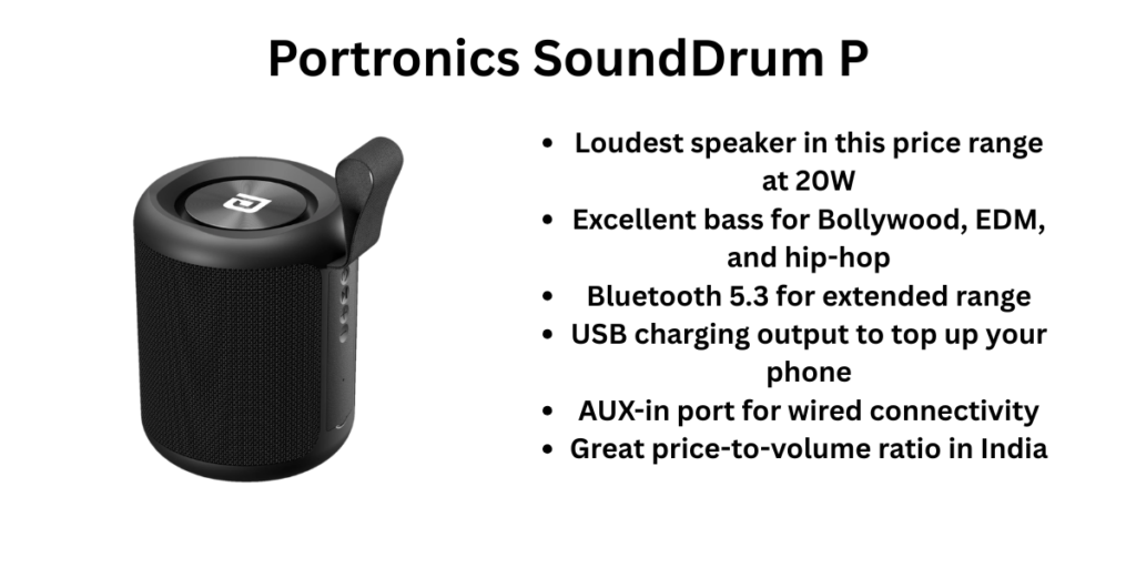 Portronics SoundDrum P speaker