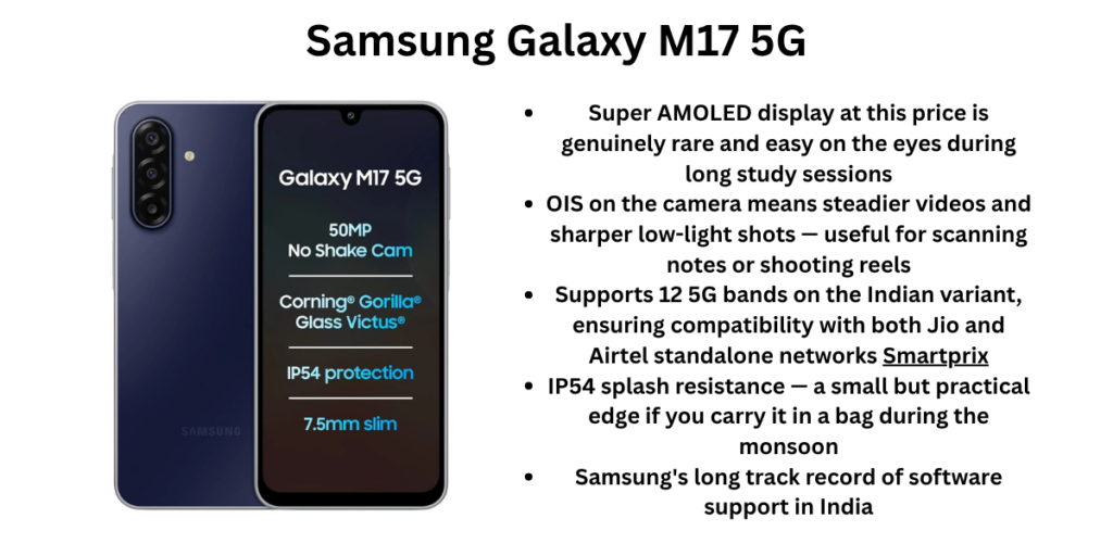 Samsung Galaxy M17 5G pros and cons
