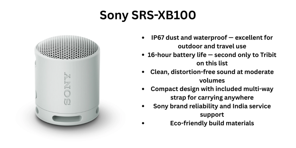 Sony SRS-XB100 bluetooth speaker