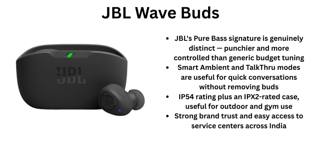 JBL Wave Buds pros and cons