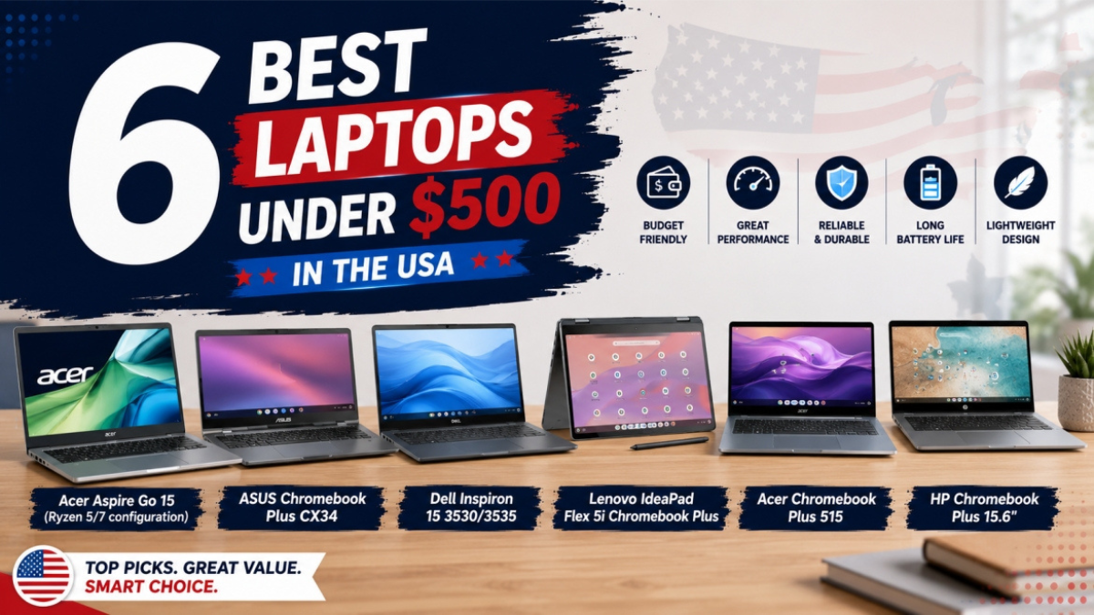 Best Laptops Under $500 in the USA by user reviews