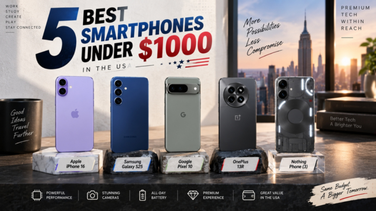 Best Smartphones Under $1000 in the USA