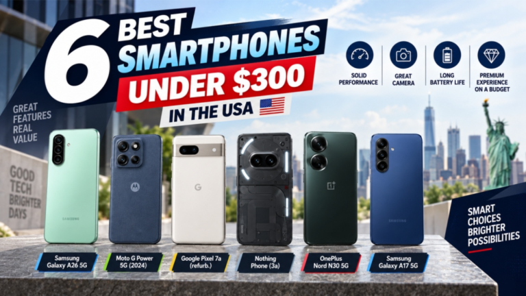 Best Smartphones Under $300 in the USA