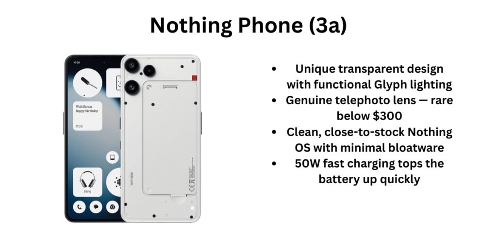 Nothing Phone (3a) pros and cons