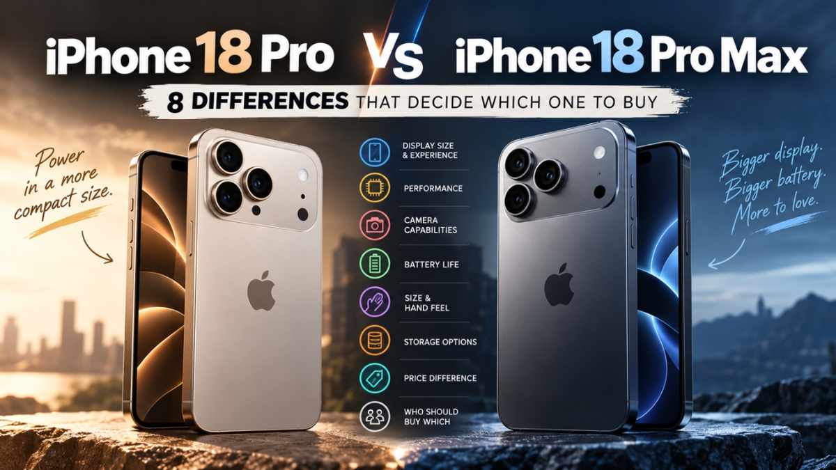 iPhone 18 Pro vs iPhone 18 Pro Max